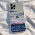 iPhone 11 12 13 15 14 Pro Max Clear Pacifix Ocean Silicone Soft Protect Cover