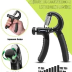 Hand Gripper Strengthener with Adjustable 60-kg Resistance for Stronger Forearms and Wrists