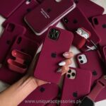 Maroon iPhone High Quality Latest Silicone Cases