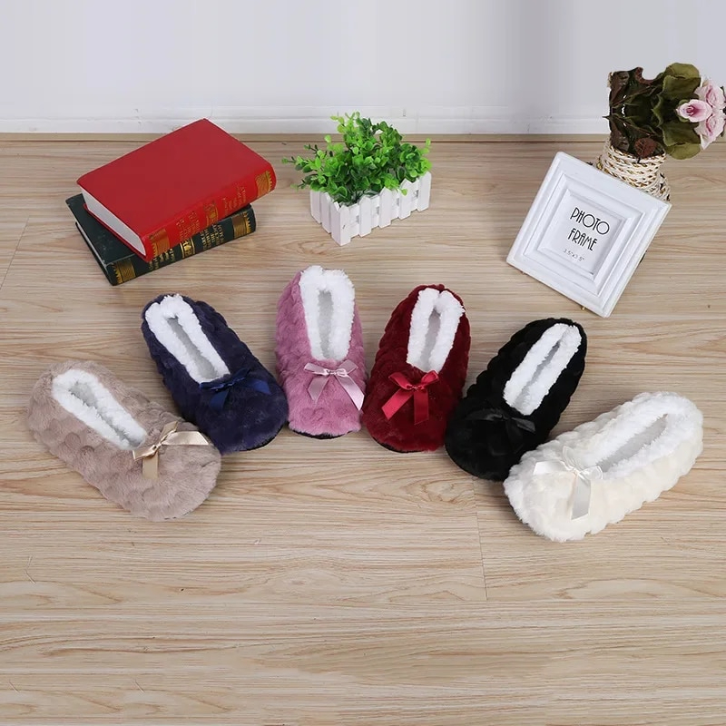 Fluffy Slipper Womens Home Winter Shoes